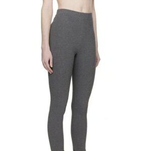 TOTEME Leggings in Gray Melange Minimalist Quiet Luxury Preppy Neutral - Size S
